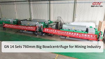 GN 14 Sets 760mm Big Bowl Centrifuge for Mining Industry
