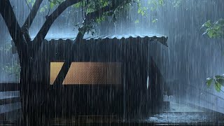 Rain on Roof - Fall into a Deep Sleep in Just 3 Minutes with Pouring Rain and Thunderstorm Sounds