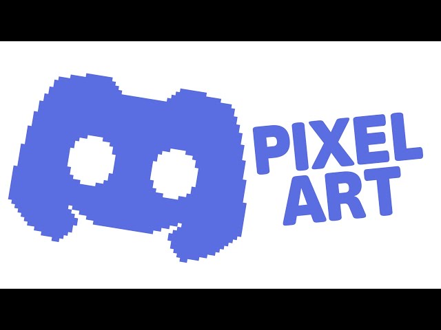 Pixel art of a discord logo with a wave pattern