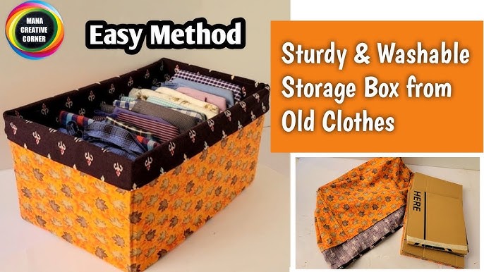 Washable storage box diy easy sewing tutorial 