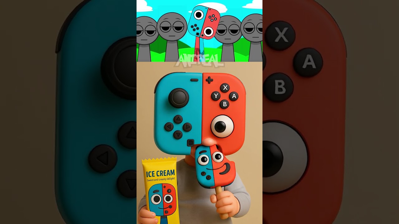 Incredibox Sprunki OC - Nintendo Switch Eats Ice Cream In Real Life!