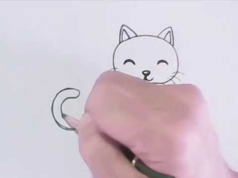 turn Words Cat Into a Cartoon Cat - YouTube