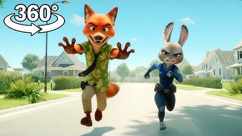 Zootopia: Judy Hopps And Nick Wilde Catches YOU! 🐰🦊 | 360° VR Experience | Ultra Immersive 4K