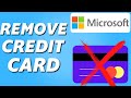 How to Delete Credit Card From Microsoft Account (2024)