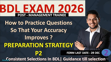 BDL MT EXAM PREPARATION STRATEGY | HOW TO IMPROVE ACCURACY #bdl