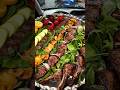 HEALTHY TURKISH STYLE LAMB CHICKEN BARBECUE PLATTER MUKBANG ASMR #asmr #food #satisfying #viralshort