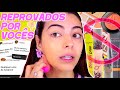 FIZ uma MAKE usando SÓ os *PRODUTOS REPROVADOS* por VOCÊS!!