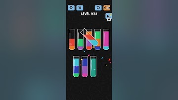 Water Color Sort Level 1581 1582 1583 1584 1585 WalkThrough Solution Gameplay