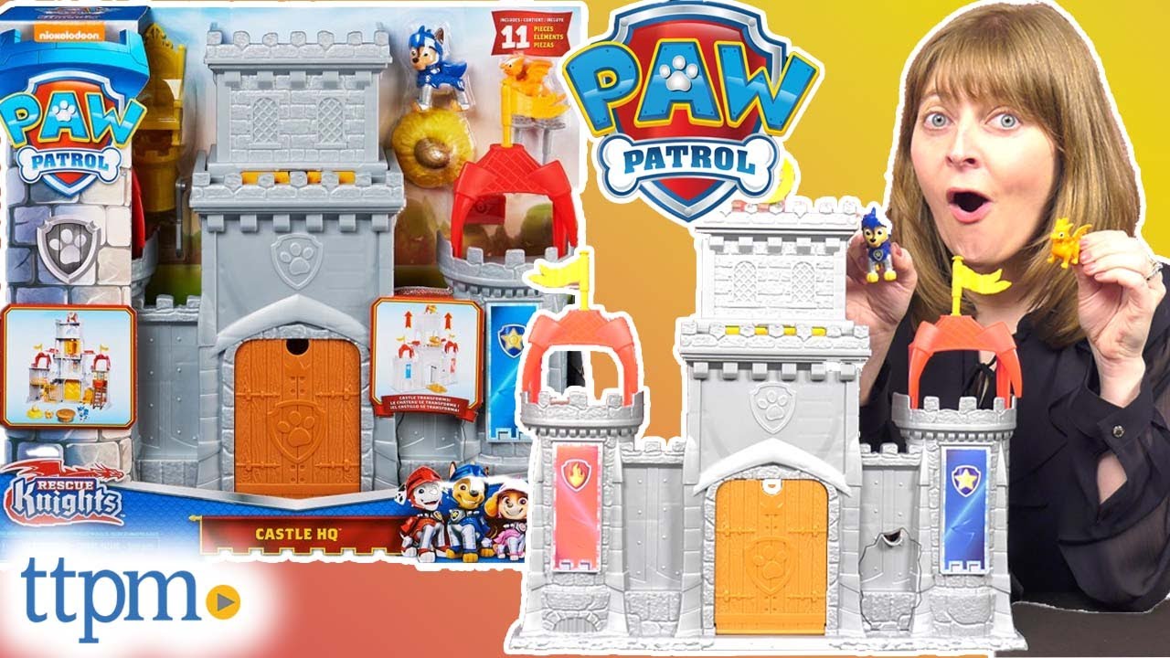  Paw Patrol, Rescue Knights Castle HQ Transforming 11-Piece  Playset with Chase and Mini Dragon Draco Action Figures, Kids Toys for Ages  3 and up : Toys & Games