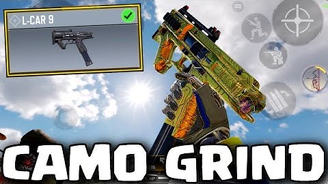 L-CAR 9 unlock + GOLD Camo Grind in Call of Duty Mobile