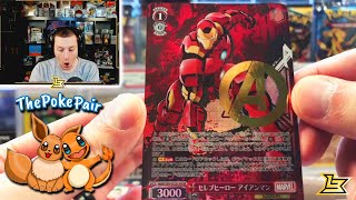 Pulling a $1000 IRON MAN from MARVEL CARD COLLECTION (Weiss Schwarz Marvel Card Collection Opening)