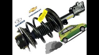 Replacement of shock absorbers Daewoo Chevrolet Kalos - How to do