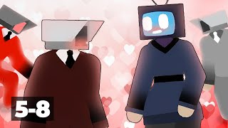 Tv and Simp 👉 The villain arc (5-8) - Fan animations