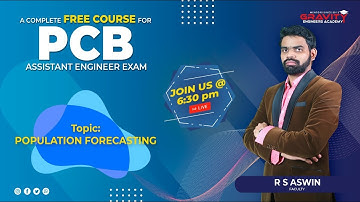 FREE COURSE I POLLUTION CONTROL BOARD I AE I LIVE I POPULATION FORECASTING