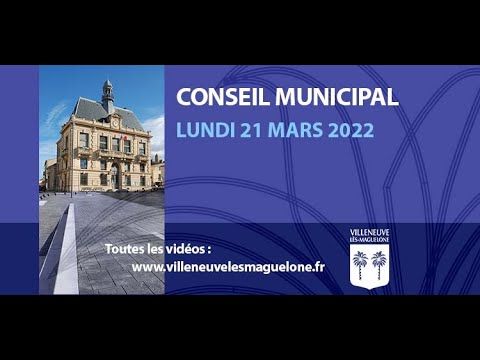 Conseil municipal du 21 mars 2022