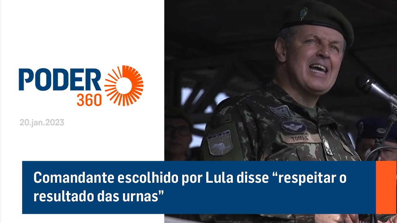 Comandante escolhido por Lula disse “respeitar o resultado das urnas”