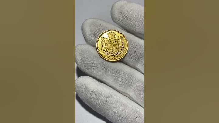 Moeda da Dinamarca: 20 Kroner 1913 Christian X - Ouro - 8,96gr