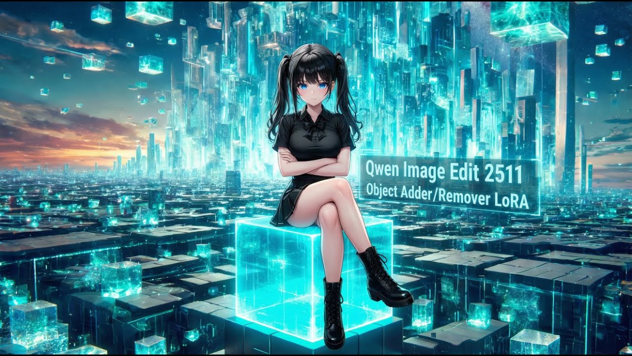 Qwen Image Edit 2511 のオブジェクト追加/削除 LoRA - YouTube
