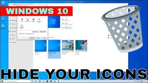 Clean Your Desktop | Hide Windows 10 Recycling Bin