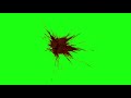 Брызги крови (хромакей Green Screen HD) №3