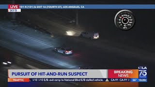 CHP takes hit-and-run suspect, 4 passengers into custody after pursuit