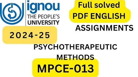 MPCE-013 SOLVED ASSIGNMENT 2024-25