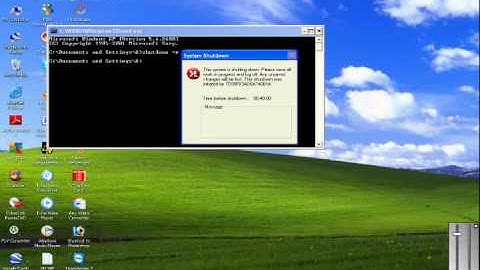how to set automatic shutdown timer by using cmd.wmv