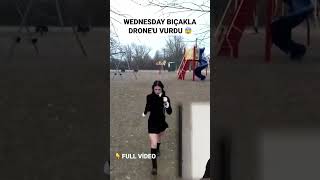 Wednesday Bıçakla Drone'a Saldırdı 😰 #shorts Resimi