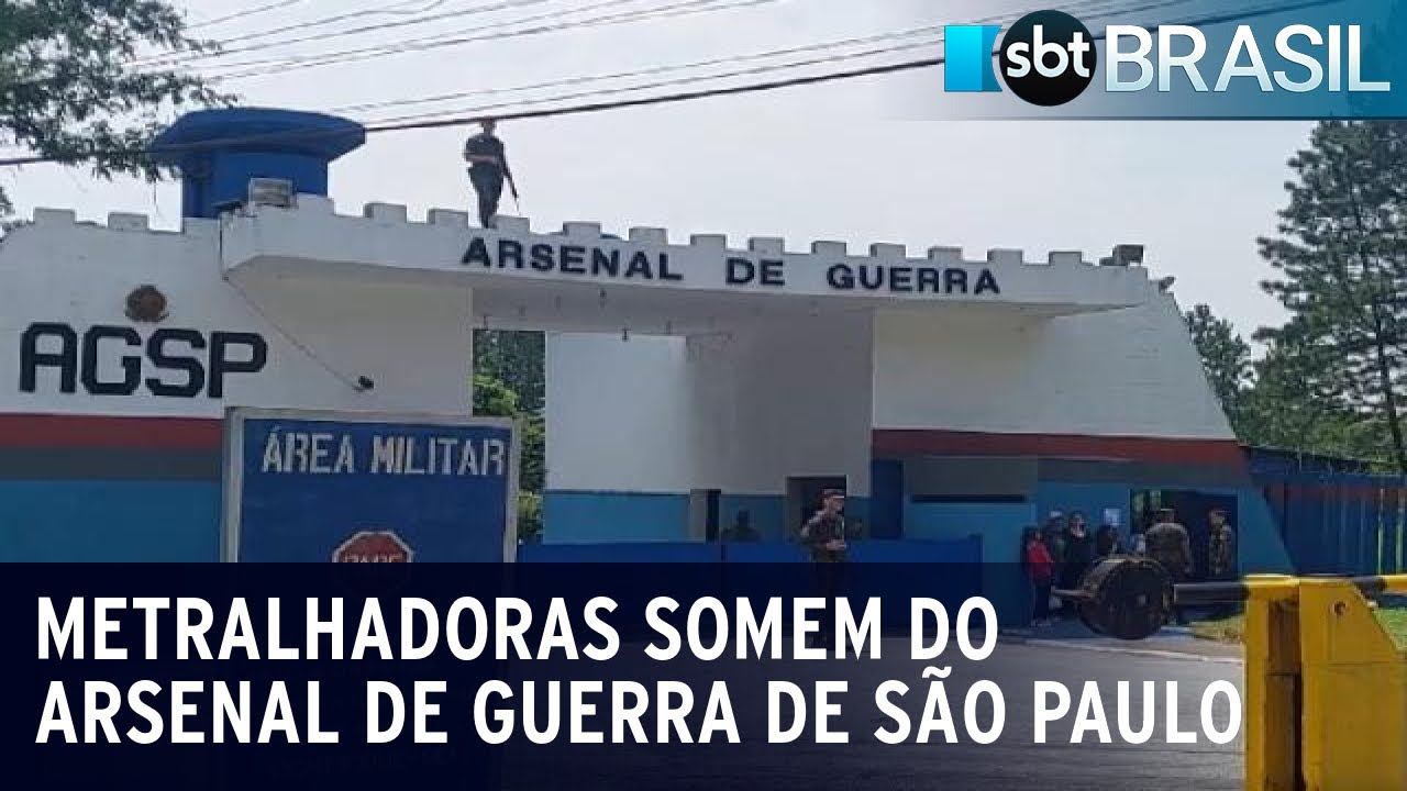 Militares são presos por sumiço de metralhadoras do arsenal de guerra de SP | SBT Brasil (10/11/23)