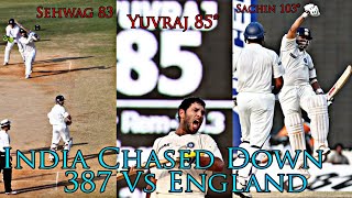 India Vs England 1st test Chennai 2008| Historic Match India Chased Down 387