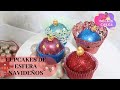 COMO HACER CUPCAKES DE EFERAS NAVIDEÑAS