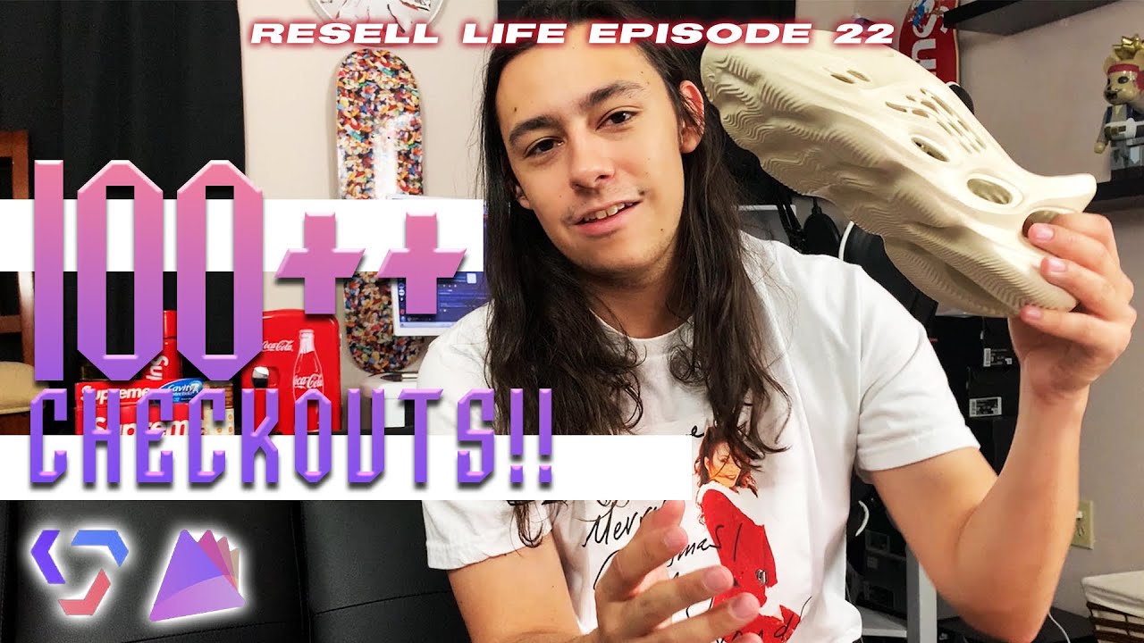 100+ CHECKOUTS!! YEEZY FOAM RUNNER! Prism AIO JORDAN 5 - LIVE COP-RESELLING VLOG- Resell Life Ep.22