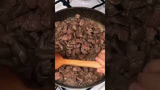 Turkish Kavurma / Cooked and Sautéed Meat #shorts