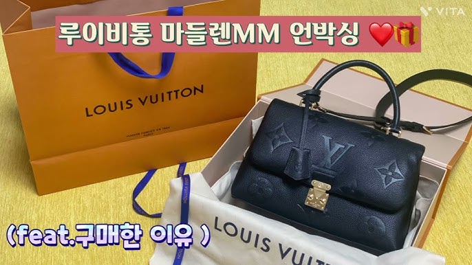unboxing* Louis Vuitton Madeleine MM in Monogram Impreinte Leather 