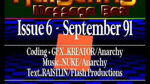 Anarchy   Raistlins Message Box #6 HYPERSPIN AMIGA INTRO CRACKTRO DEMO COMMODORE NOT MINE VIDEOS