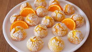 YOĞURMAK YOK❌ SADECE YARIM ÇAY BARDAĞI SIVI YAĞ İLE❗️En İyi Portakallı Kurabiye🍊
