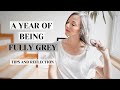 I have been grey for  A YEAR || MY grey hair LESSONS AND TIPS