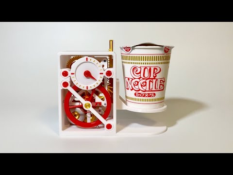 位置エネルギーを使ったカップヌードルタイマーを作ってみた【Cup Noodles Timer】