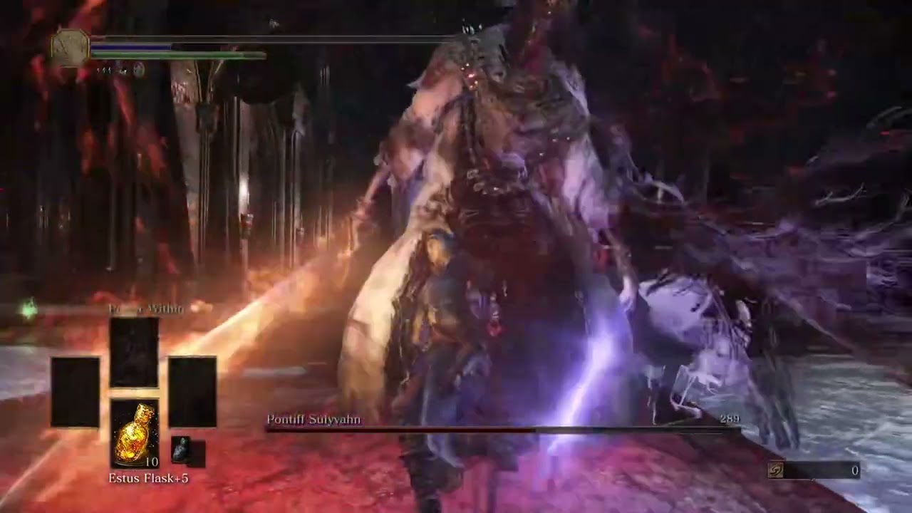 Dark souls 3: Pontiff Sulyvan easy parry strat, ng+ bare fists only
