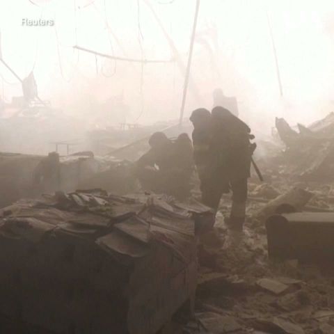 俄军持续空袭乌克兰哈尔科夫地区