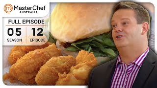 Baramundi Burger with Chickpea Fritters Wins | MasterChef Australia