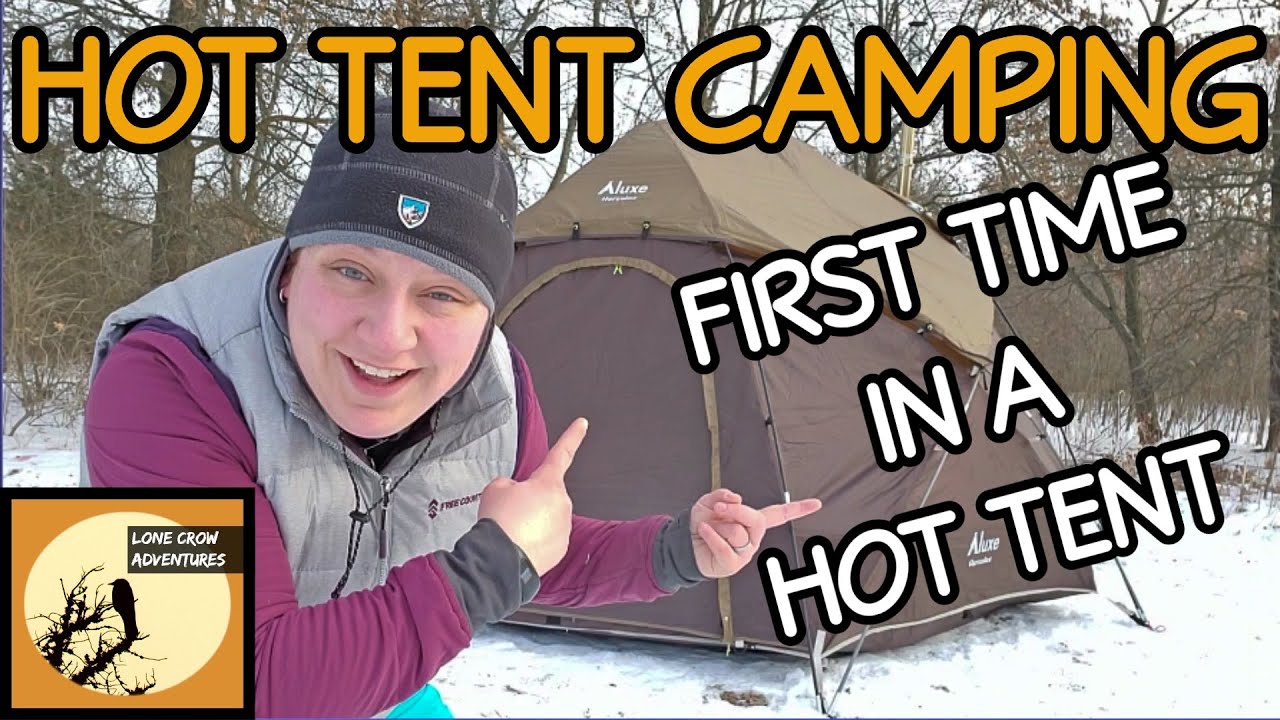 Solo Winter Camping in a Hot Tent - YouTube