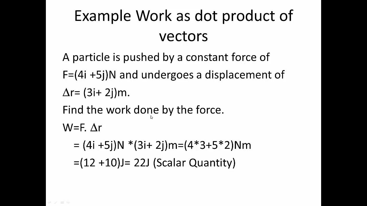 MTH304 Lecture 40 Part 5 Work done by a constant force Example 3