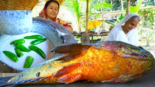 হলুদ পাকা কৈ মাছের ঘন্ট রান্না | Koi macher Ghonto Recipe | Climbing Perch fish recipe | villfood