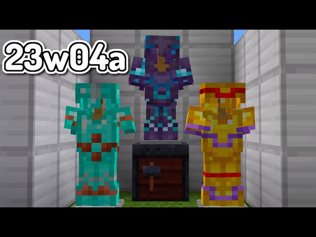 Minecraft 1.20 Snapshot 23w04a Released: Armor Customization, Netherite  Nerf & More