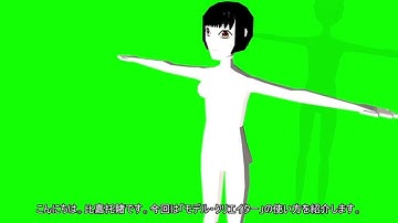 Blender WG Model Creator How to make 3D character model1of4(body) モデルクリエイター 3Dキャラモデルの作り方(体)