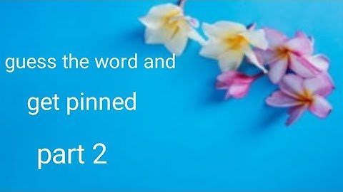 guess the word | get pinned | and get a | shout-out also | #2 | abrish Fatima