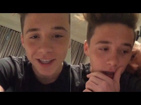 Brooklyn Beckham Is Embarrassed By His Dad As He Celebrates One Million Instagram Followers