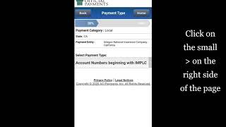 How to make a payment on a mobile device to your C.A. Low Cost Auto Insurance Policy for Integon Ins