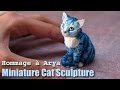 Polymer Clay Cat Sculpture // Hommage à Arya